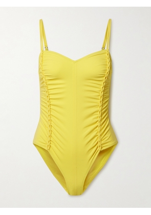 Ulla Johnson - Almira Ruched Swimsuit - Yellow - x small,small,medium,large,x large