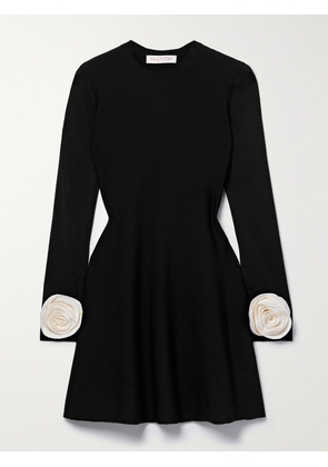 Valentino Garavani - Embellished Jersey Mini Dress - Black - xx small,x small,small,medium,large,x large