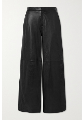 L'AGENCE - Livvy Leather Wide-leg Pants - Black - US0,US2,US4,US6,US8,US10,US12
