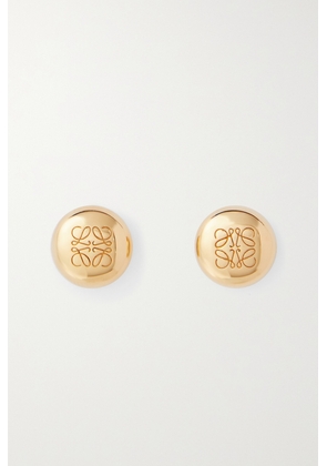 Loewe - Anagram Pebble Gold-plated Earrings - One size