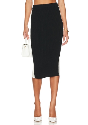 Victor Glemaud Pencil Skirt in Black,White. Size M.