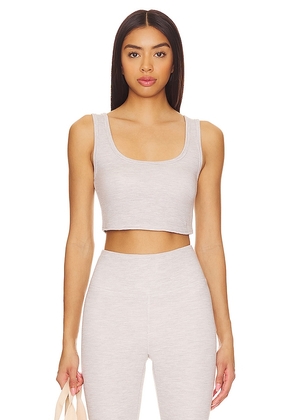 WellBeing + BeingWell Serena Tank in Grey. Size L, M, S, XL.