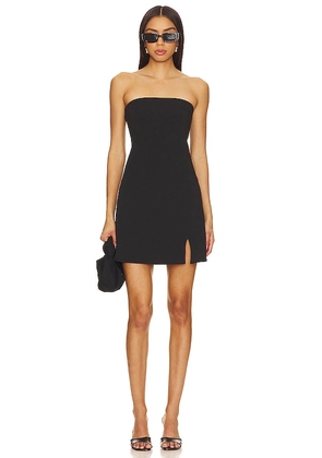 Skin Kayra Strapless Dress in Black. Size L.