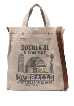 Ralph Lauren RRL Carpenter graphic-print tote bag - Neutrals