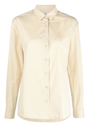 TOTEME organic cotton long-sleeve shirt - Neutrals