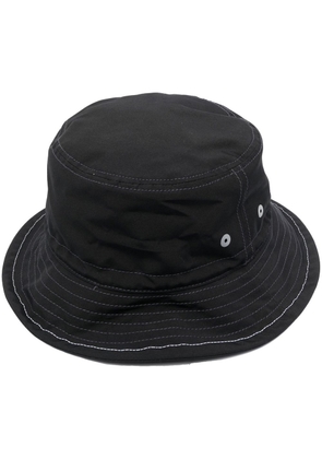 and Wander contrast-stitch bucket hat - Black