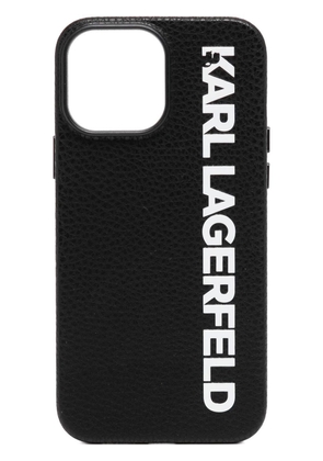 Karl Lagerfeld logo-print iPhone 13 Pro Max case - Black