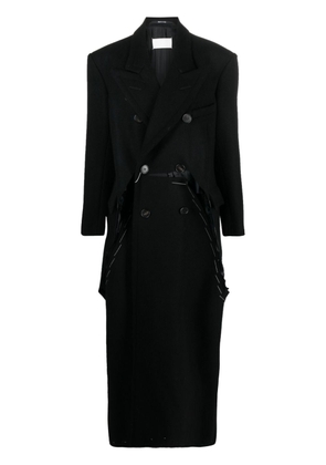 Maison Margiela asymmetric-design wool coat - Black