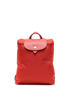 Longchamp medium Le Pliage Green backpack - Red