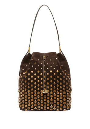 Bally Block Tabo stud-embellished bucket bag - Brown