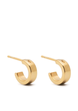 MM6 Maison Margiela gold-plated sterling silver engraved hoop earrings