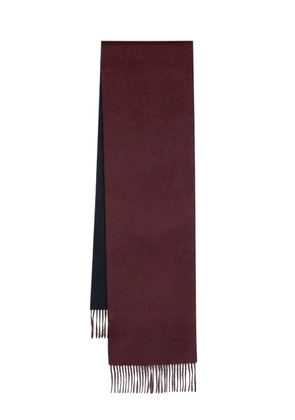 Brioni two-tone cashmere scarf - Red