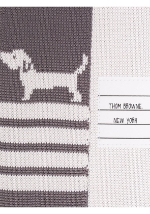 Thom Browne Hector 4-Bar stripe knit tie - Grey
