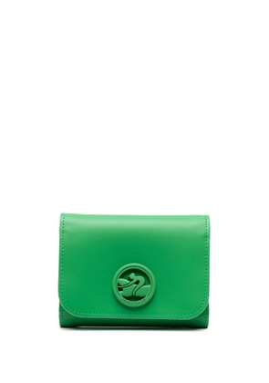 Longchamp Box-Trot leather wallet - Green