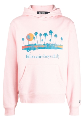 Billionaire Boys Club logo-print cotton hoodie - Pink