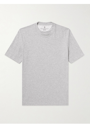 Brunello Cucinelli - Cotton-Jersey T-Shirt - Men - Gray - IT 46