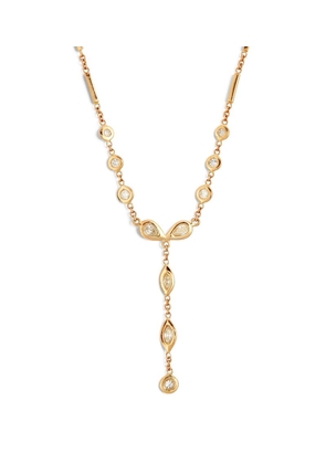 Jacquie Aiche Yellow Gold And Diamond Hailey Shaker Lariat Necklace