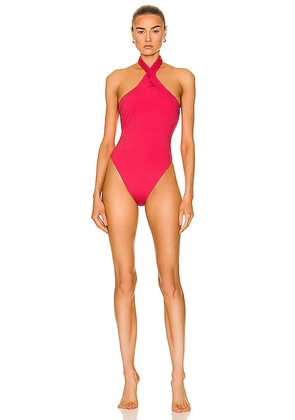 AEXAE Twist Swimsuit in Pink - Pink. Size XS (also in ).