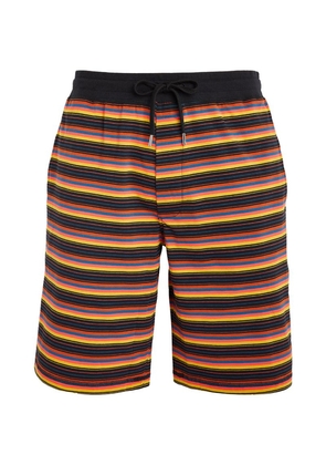Paul Smith Stretch-Cotton Striped Lounge Shorts