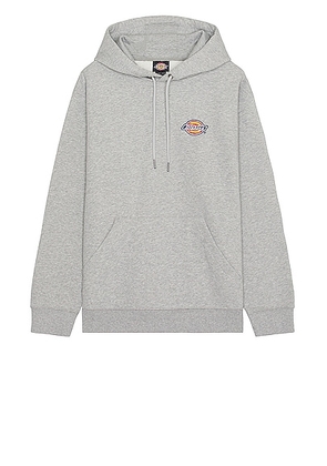 Dickies Chest Hit Logo Hoodie in Heather Gray - Grey. Size M (also in L, S, XL/1X).