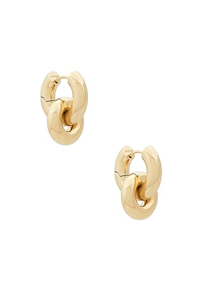 Lie Studio The Esther Earring in 18k Gold Plated - Metallic Gold. Size all.