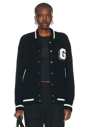 Givenchy Bomber Varsity Jacket in Black - Black. Size L (also in M, S, XS).