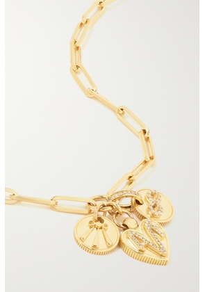 Foundrae - Mind Body Soul Infinity And Amate 18-karat Gold Diamond Necklace - One size