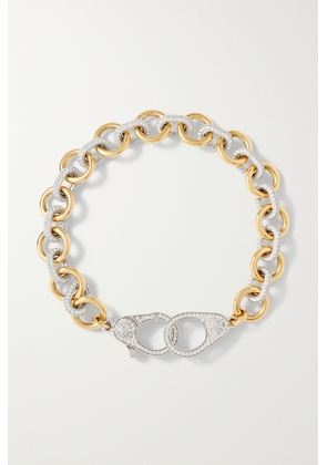 Foundrae - 18-karat White And Yellow Gold Diamond Bracelet - One size