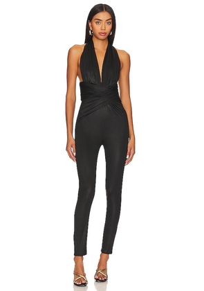 NBD Davina Jumpsuit in Black. Size L, M, XL, XS, XXS.