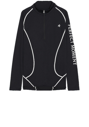 Perfect Moment Thermal Half Zip in Black. Size XL.