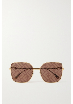 Fendi - Square-frame Gold-tone Sunglasses - One size