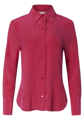 Equipment button-up silk shirt - Red