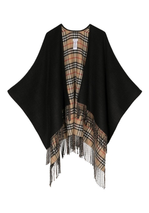 Burberry Vintage Check wool scarf - Black
