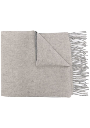 N.Peal doubleface cashmere scarf - Grey