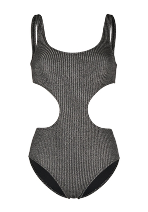 Solid & Striped ribbed-knit swimsuit - Black