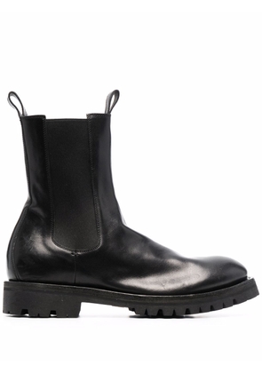 Officine Creative Issey fiore leather boots - Black