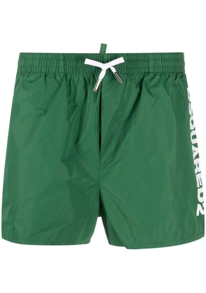 Dsquared2 logo-print swim shorts - Green