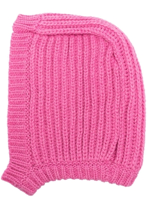 Jakke chunky rib-knit balaclava - Pink