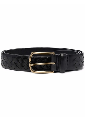 Officine Creative interwoven leather belt - Black