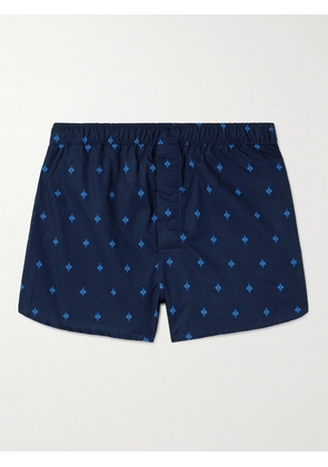 Derek Rose - Nelson 98 Printed Cotton Boxer Shorts - Men - Blue - S