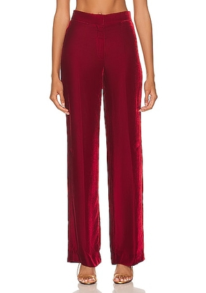 Stella McCartney Straight Leg Pant in Cherry - Red. Size 38 (also in ).
