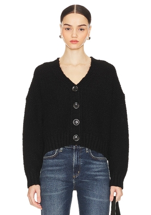Lovers and Friends Lili Button Front Cardigan in Black. Size L, M, S.