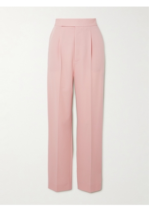 Ralph Lauren Collection - Evanne Pleated Wool-twill Straight-leg Pants - Pink - US0,US2,US4,US6,US8,US10,US12,US14,US16