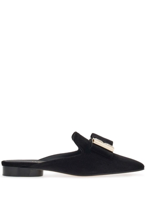 Ferragamo bow-detailing leather loafers - Black