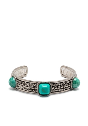 Roberto Cavalli gemstone-embellished cuff bracelet - Silver