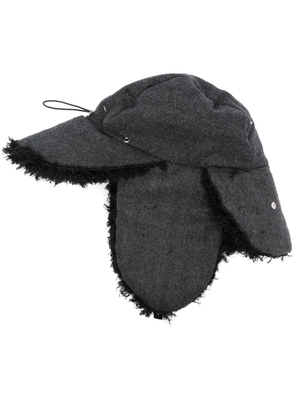 Maison Margiela faux-fur lined trapper hat - Black