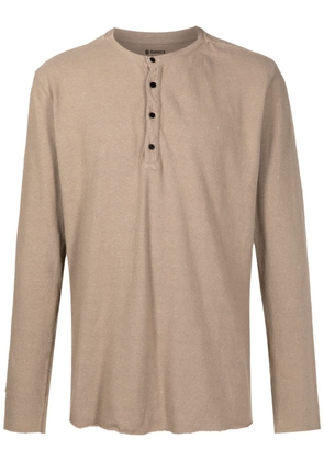 Osklen buttoned long-sleeved T-Shirt - Neutrals