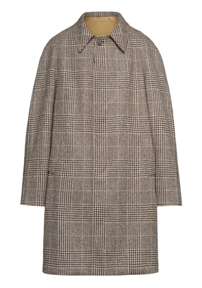 Maison Margiela check-pattern trench coat - Brown