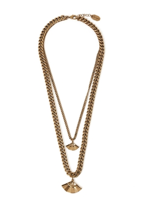 Karl Lagerfeld Archive Fan double necklace - Gold
