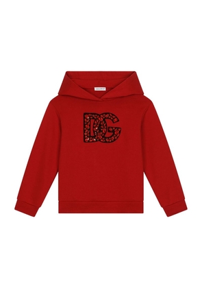 Dolce & Gabbana Kids Cotton Logo-Embellished Hoodie (2-6 Years)